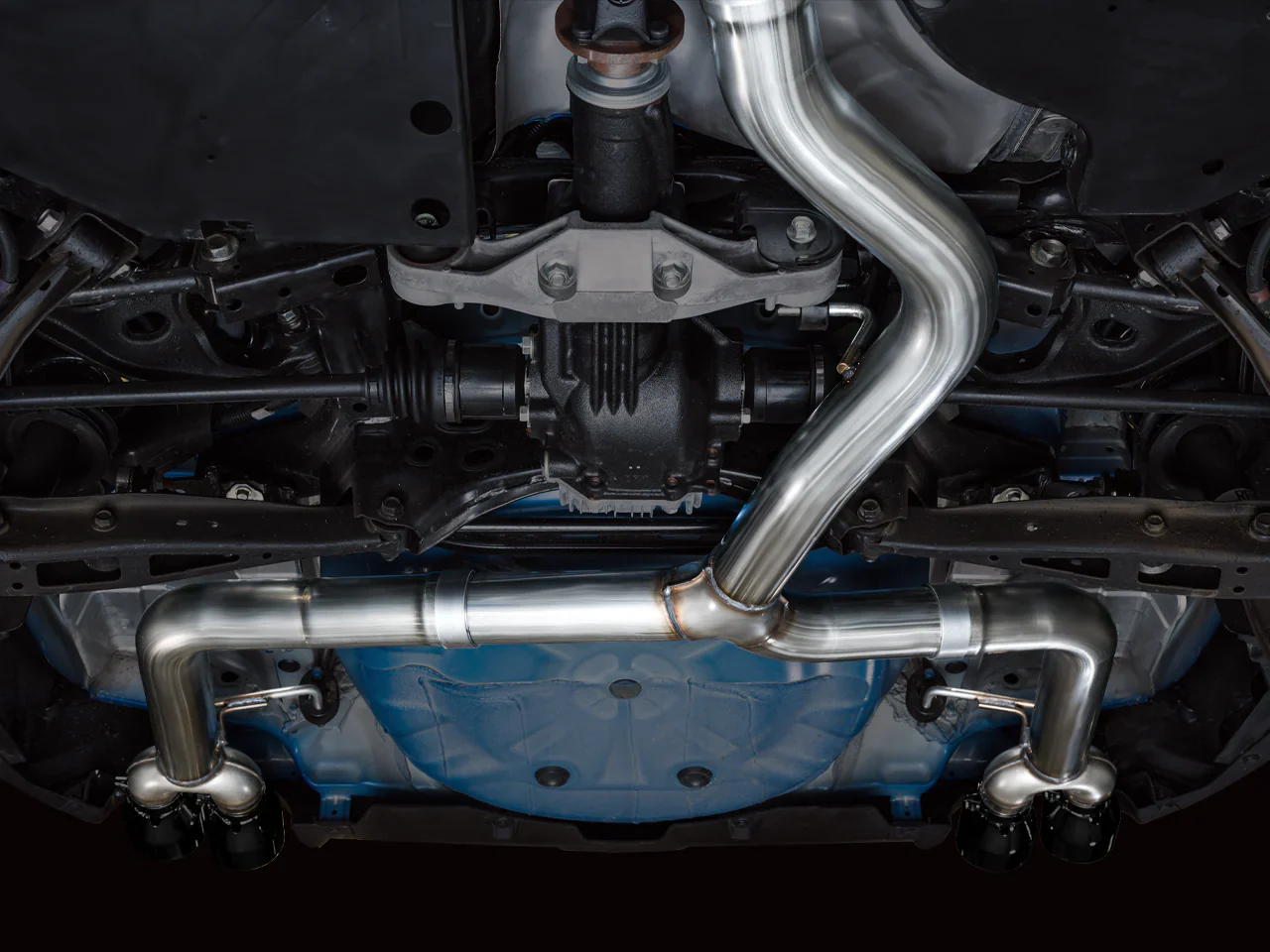AWE Track Edition Catback Exhaust w/ Diamond Black Tips 2022-2026 WRX - Image 12