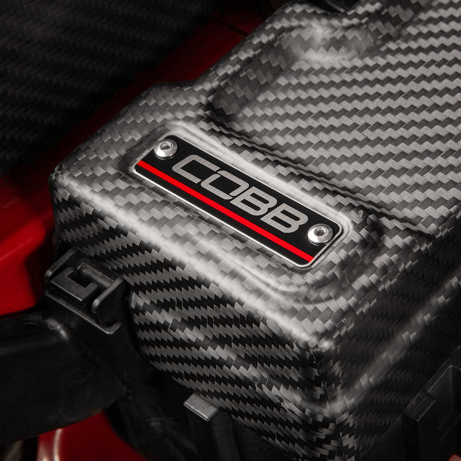 COBB Tuning Passenger Side Redline Matte Carbon Fiber Fuse Cover 2022-2026 WRX - Image 5