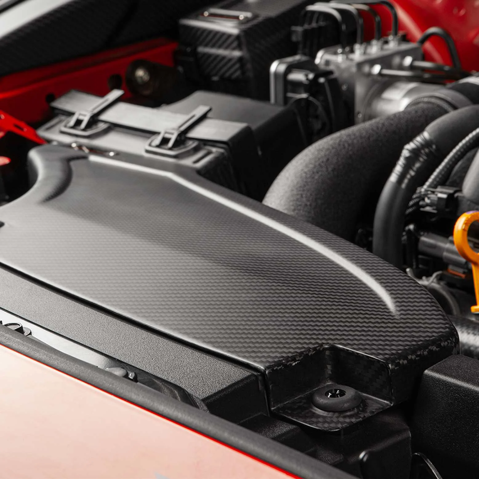 COBB Tuning Redline Matte Carbon Fiber Power Scoop 2022-2026 WRX - Image 7