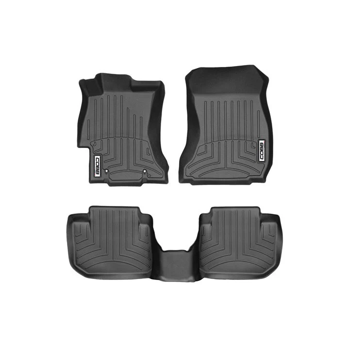 COBB Tuning x WeatherTech Front and Rear Floorliner Set 2015-2021 WRX/STI
