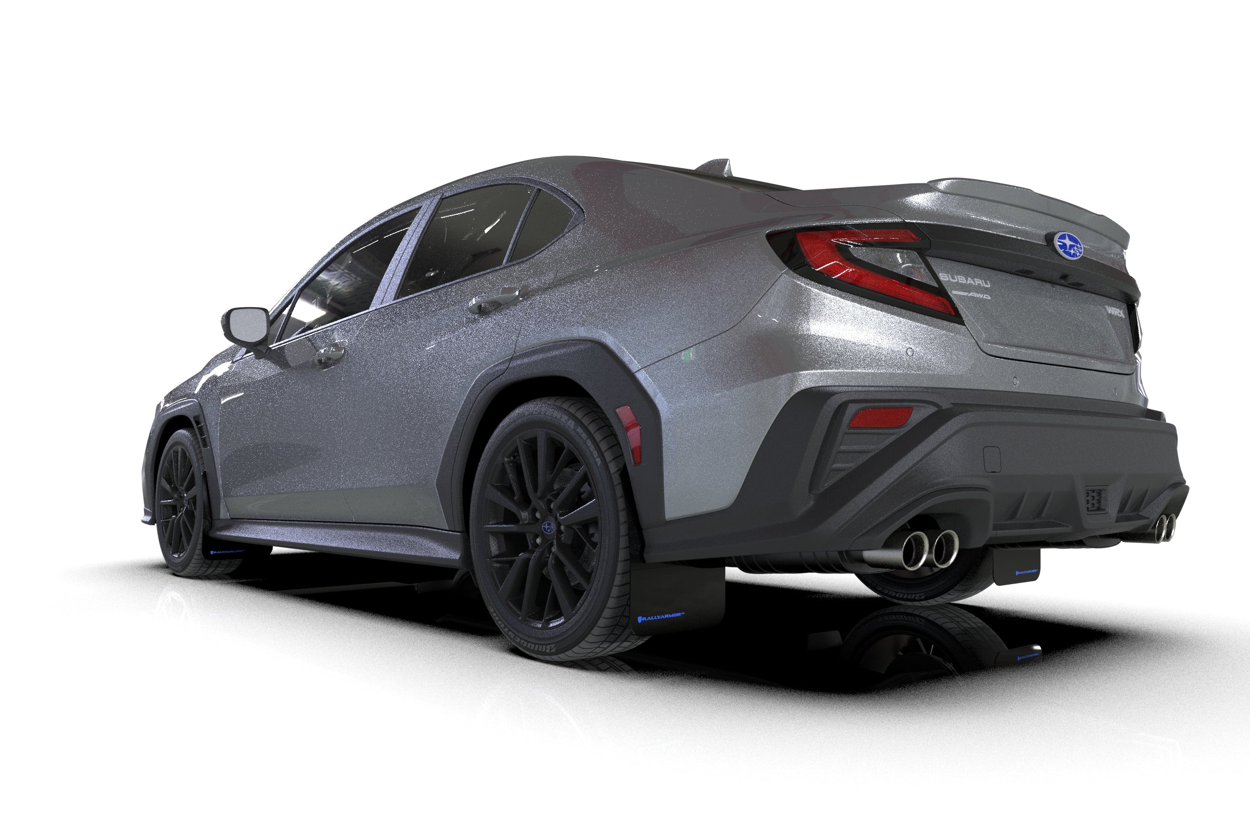 Rally Armor Black UR Mud Flap Dark Grey Logo 2022+ WRX - Image 4