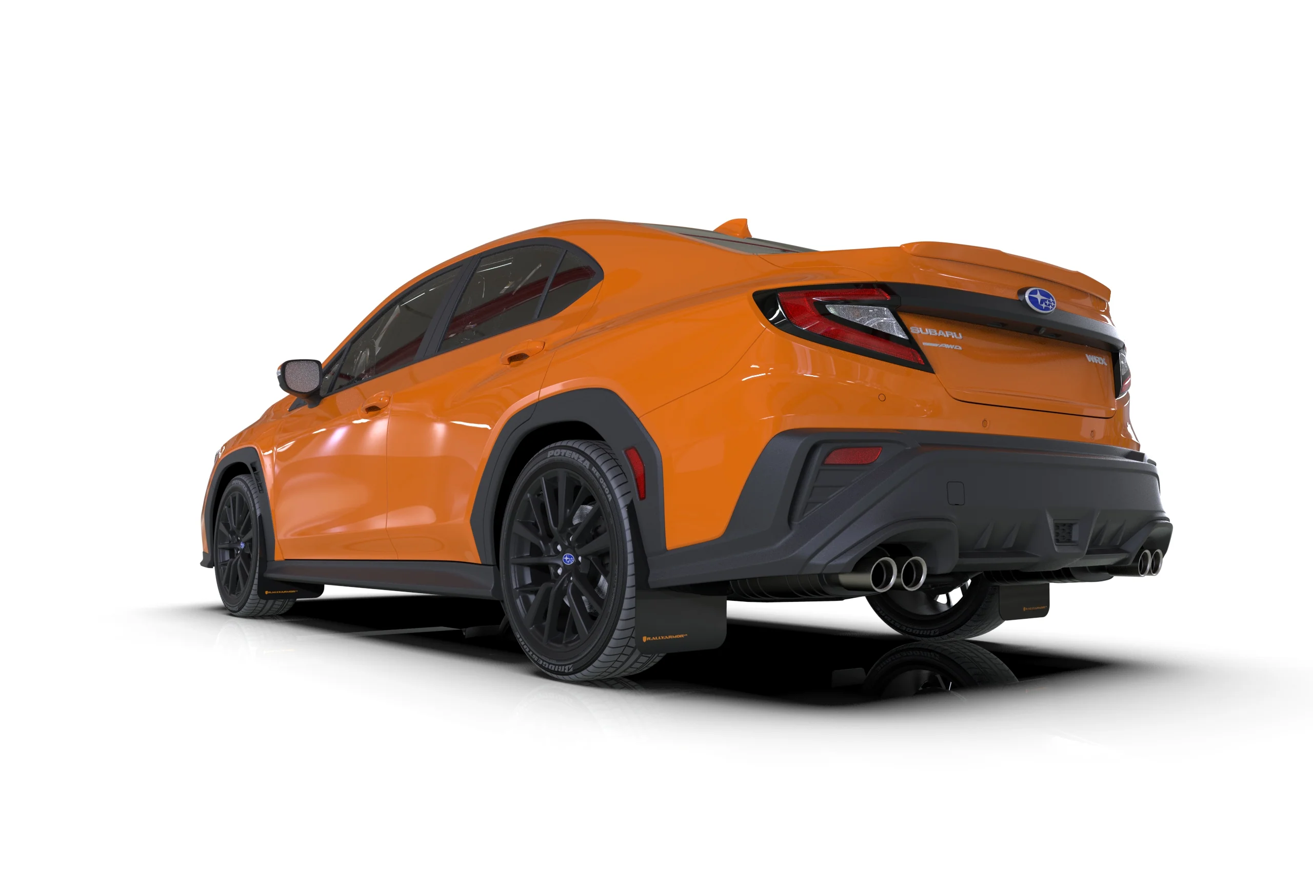 Rally Armor Black UR Mud Flap Dark Grey Logo 2022+ WRX - Image 6