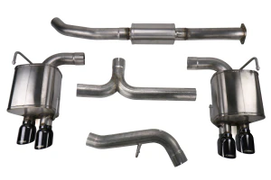 Corsa Performance Catback Exhaust Polished Black Tips 2015-2021 WRX/STI