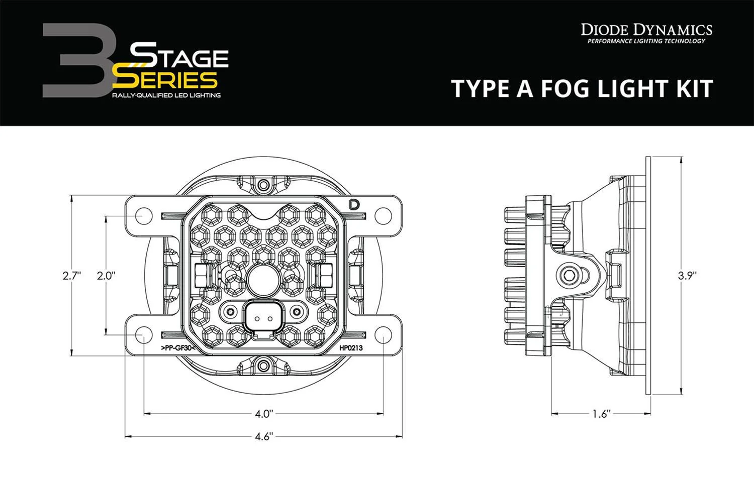 Diode Dynamics SS3 LED Pro Type Fog Light Kit 2015-2021 WRX/STI - Image 7