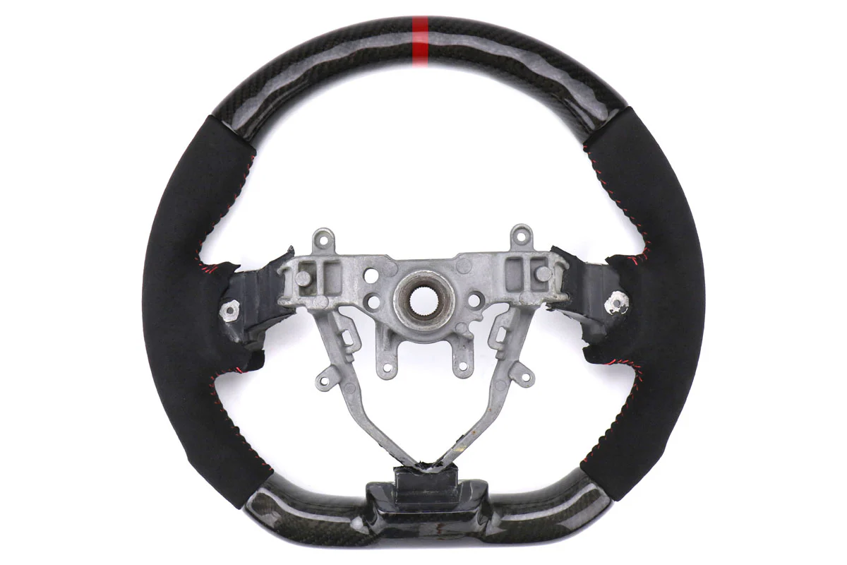 FactionFab Carbon and Suede Steering Wheel 2008-2014 WRX/STI - Image 4