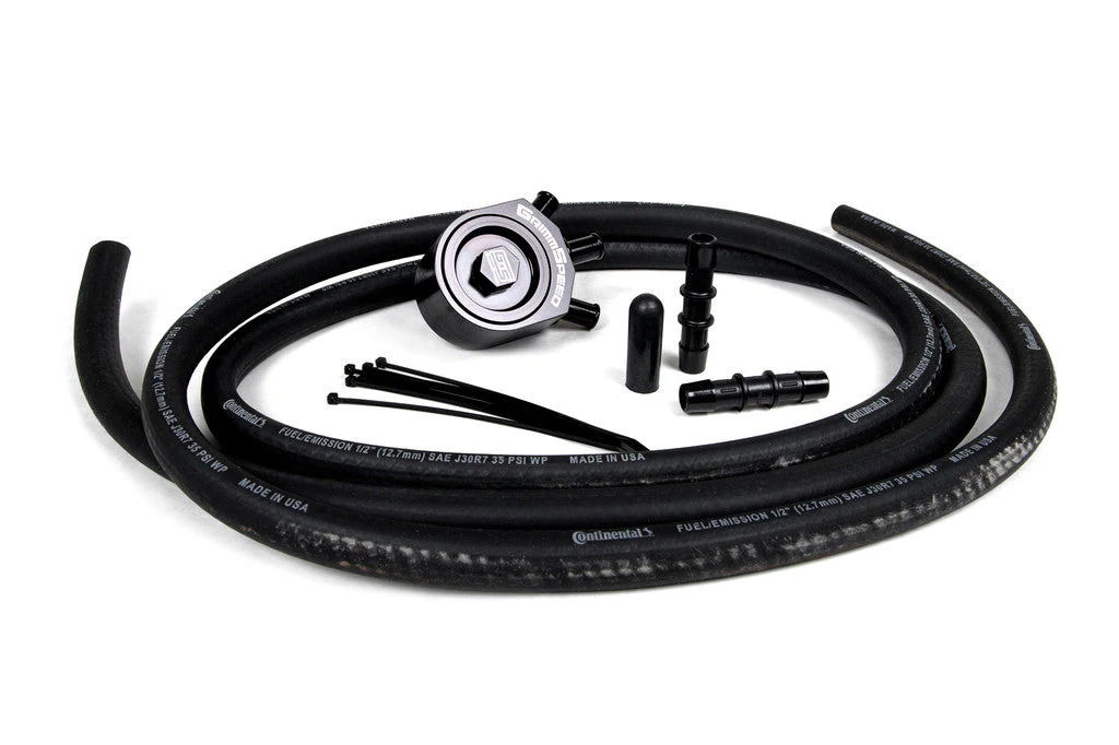 GrimmSpeed Black Air Oil Separator 2002-2007 WRX / 2004-2021 STI - Image 2