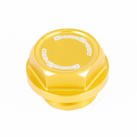 GrimmSpeed Gold V2 Bolt Oil Cap 2002+ WRX / 2004-2021 STI