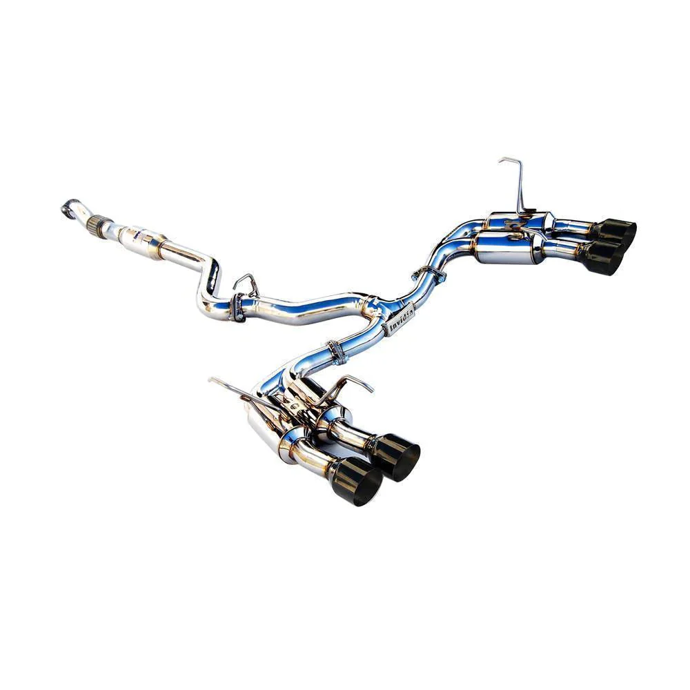 Invidia Gemini R400 Black Tip Catback Exhaust 2015-2021 WRX / 2015-2021 STI