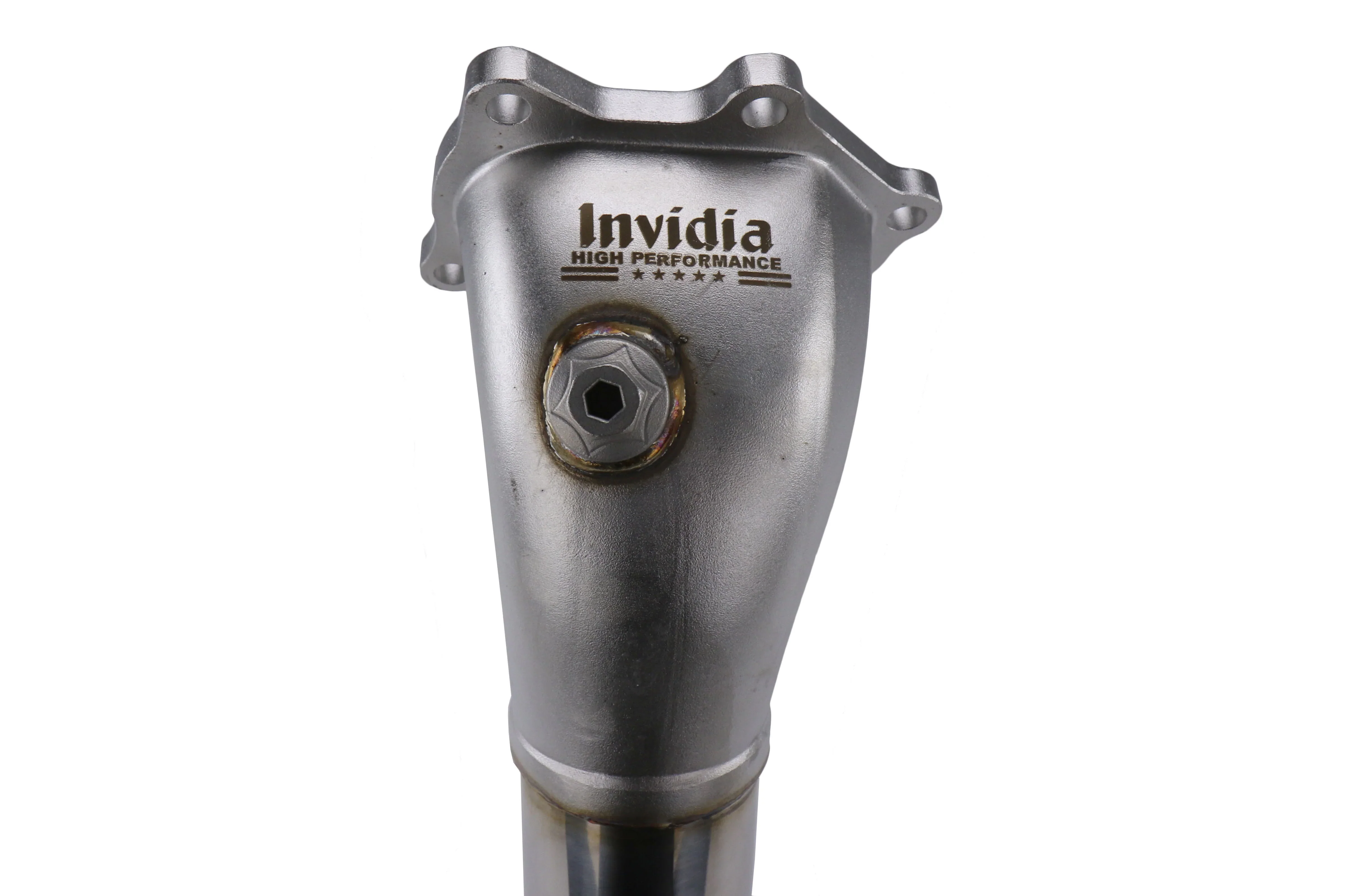 Invidia Lower Catted Downpipe Divorced Wastegate w/ 2 Bungs 2008-2014 WRX / 2008-2021 STI - Image 6