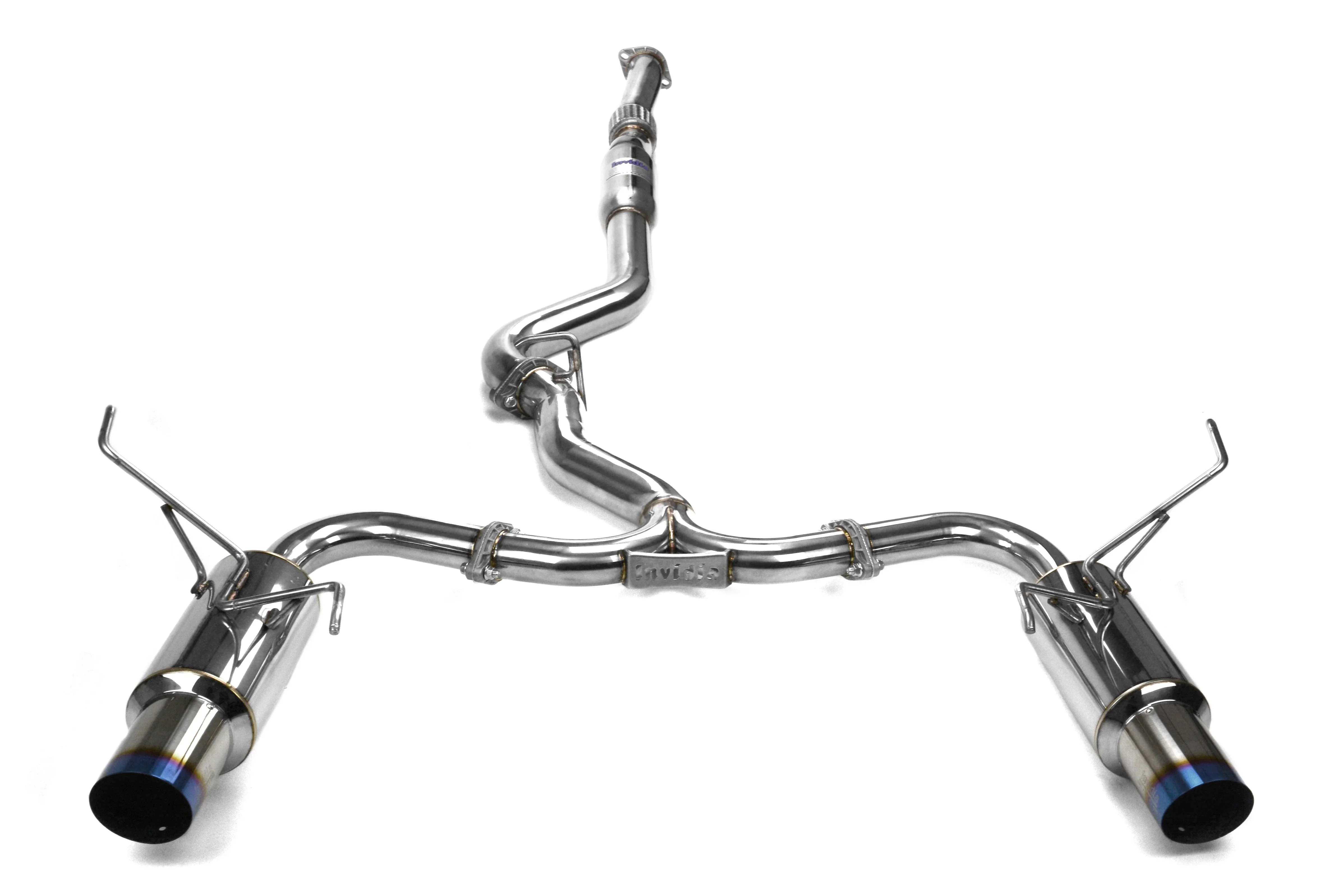 Invidia N1 Burnt Tip Dual Catback Exhaust 2015-2021 WRX / 2015-2021 STI - Image 2