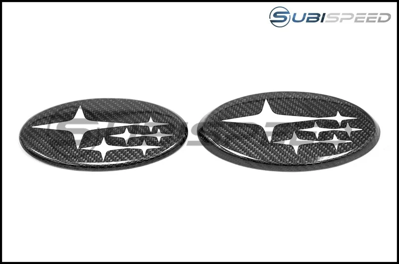 JDMS Front and Rear Carbon Frameless Emblem Set 2015-2021 WRX/STI - Image 3