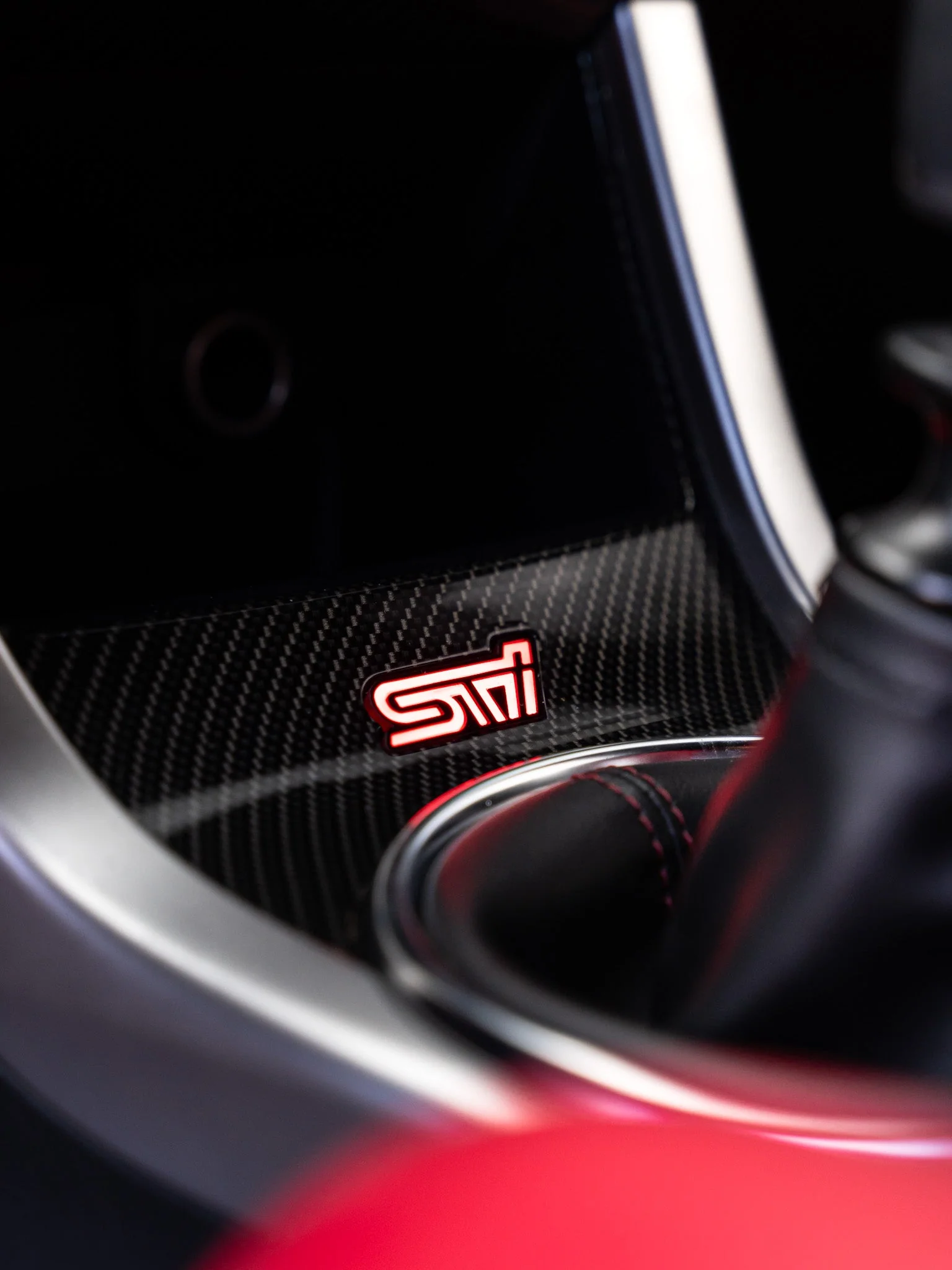 Lit Logos RGB STI Shifter Trim Badge 2008-2021 STI - Image 2