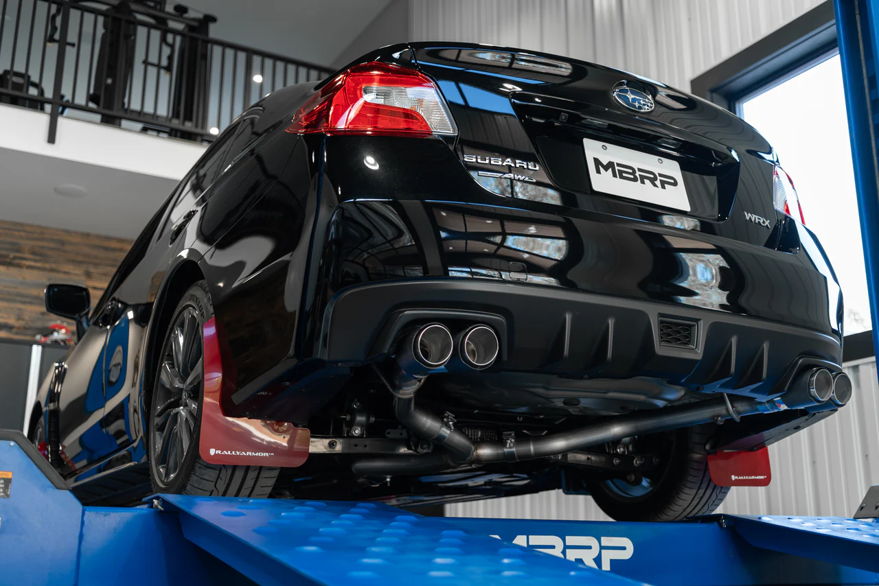 MBRP Race 3" Carbon Fiber Quad Tip Catback Exhaust 2015-2021 WRX/STI - Image 8