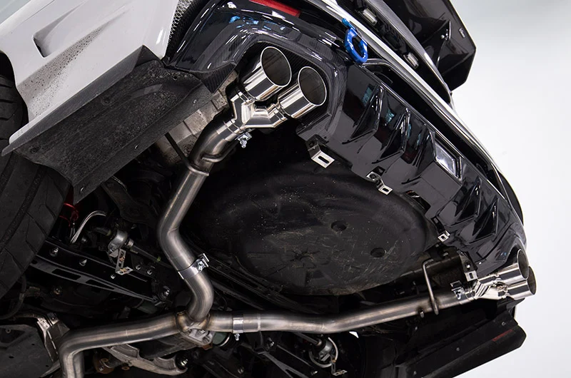 MBRP Race 3" Stainless Steel Quad Tip Catback Exhaust 2015-2021 WRX/STI - Image 4