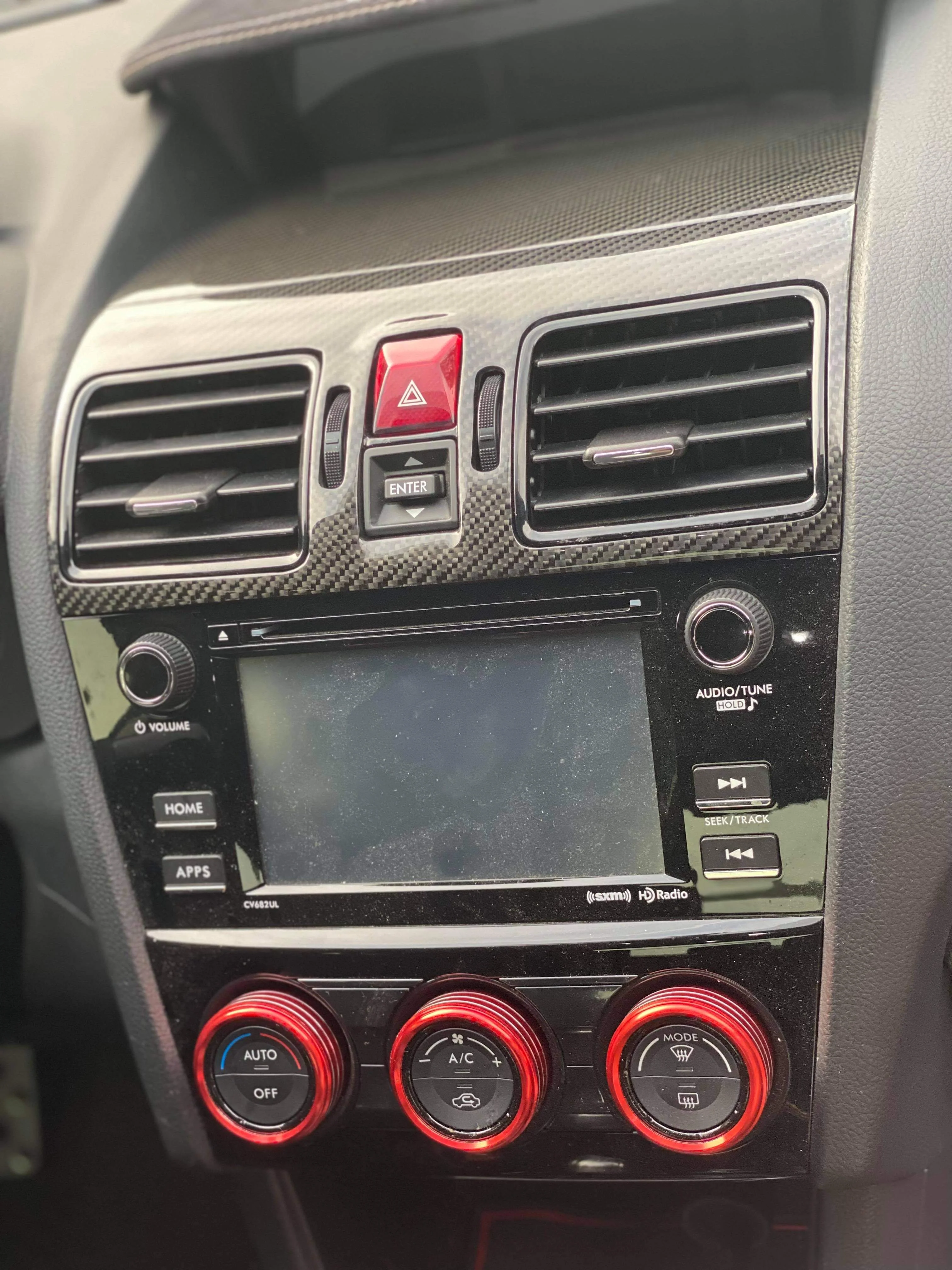 MSP Carbon Fiber Replacement Center AC Vents 2016-2021 WRX/STI - Image 2