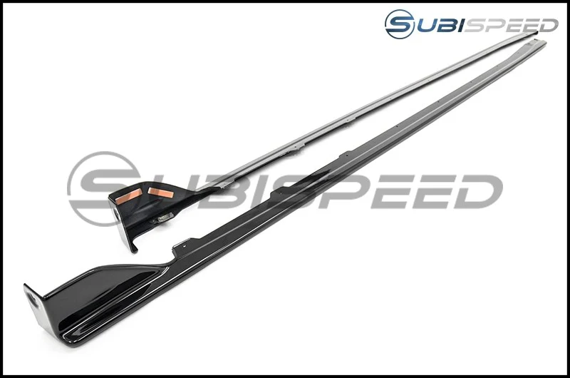OLM DT S207 Style Gloss Black Side Skirts 2015-2021 WRX/STI