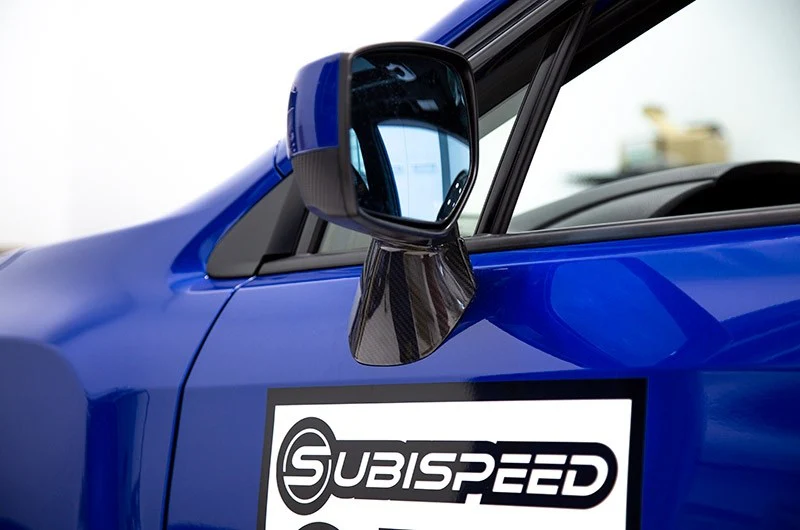 OLM LE Dry Carbon Fiber Lower Mirror Mount Cover 2015-2021 WRX/STI - Image 5