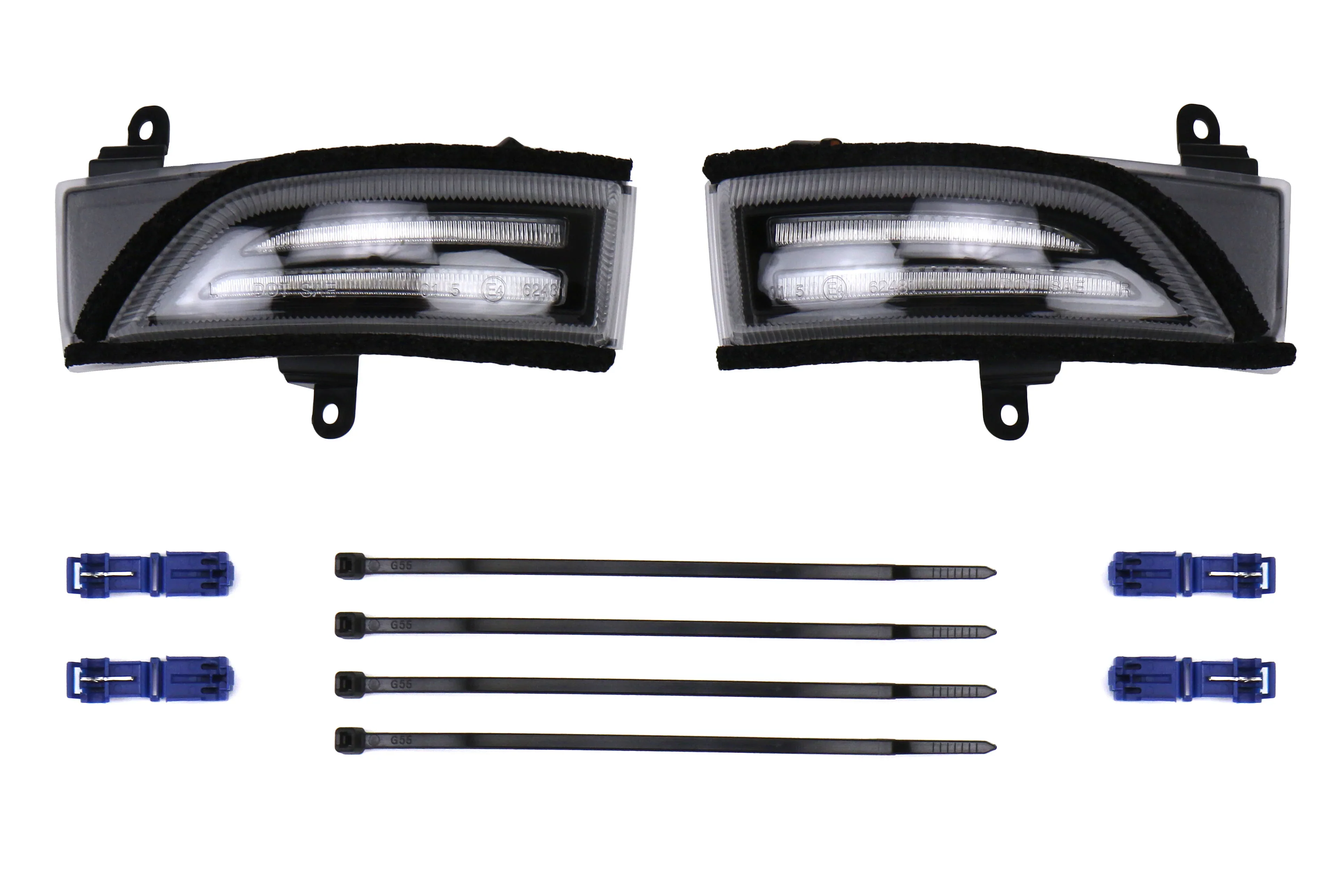 OLM Clear Sequential Mirror Turn Signals w/ DRL 2015-2021 WRX / 2015-2021 STI