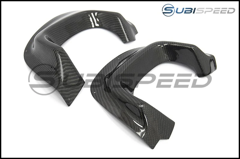 OLM VA Style Carbon Fiber Rear Bumper Exhaust Finishers 2015-2021 WRX/STI - Image 2