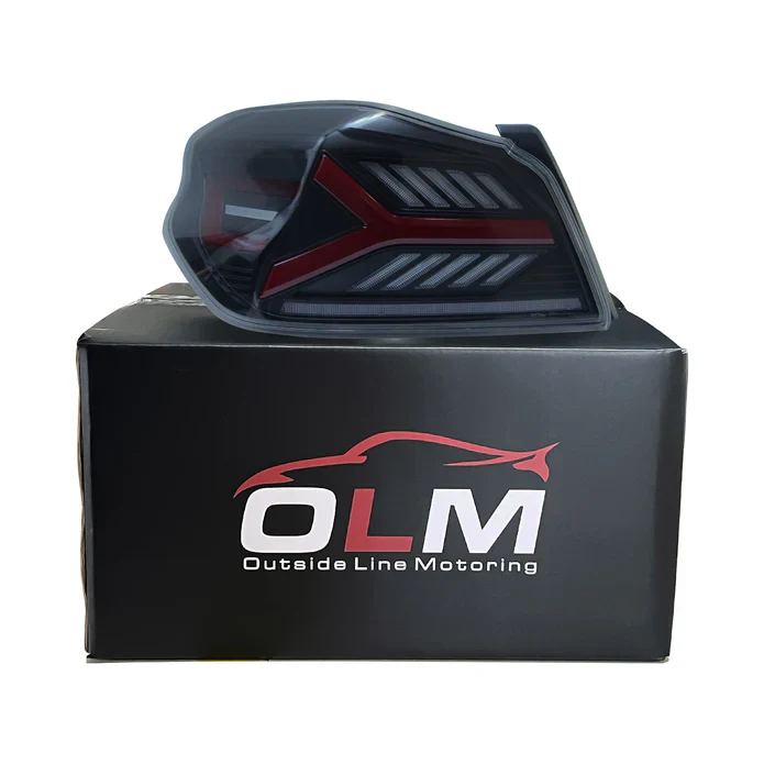 OLM Y-Spec LED Taillights Smoke Lens Red Optic 2015-2021 WRX/STI - Image 3