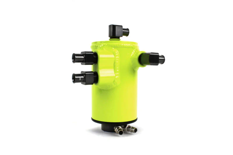 Perrin Neon Yellow Air Oil Separator 2015-2021 WRX - Image 2