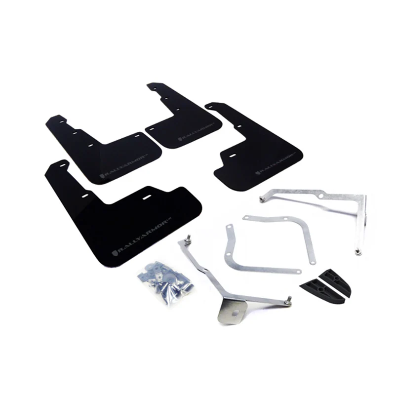 Rally Armor Black UR Mud Flap Grey Logo 2015-2021 WRX/STI