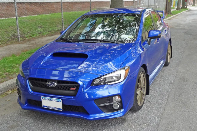 Rally Armor Black UR Mud Flap Light Blue Logo 2015-2021 WRX/STI - Image 4