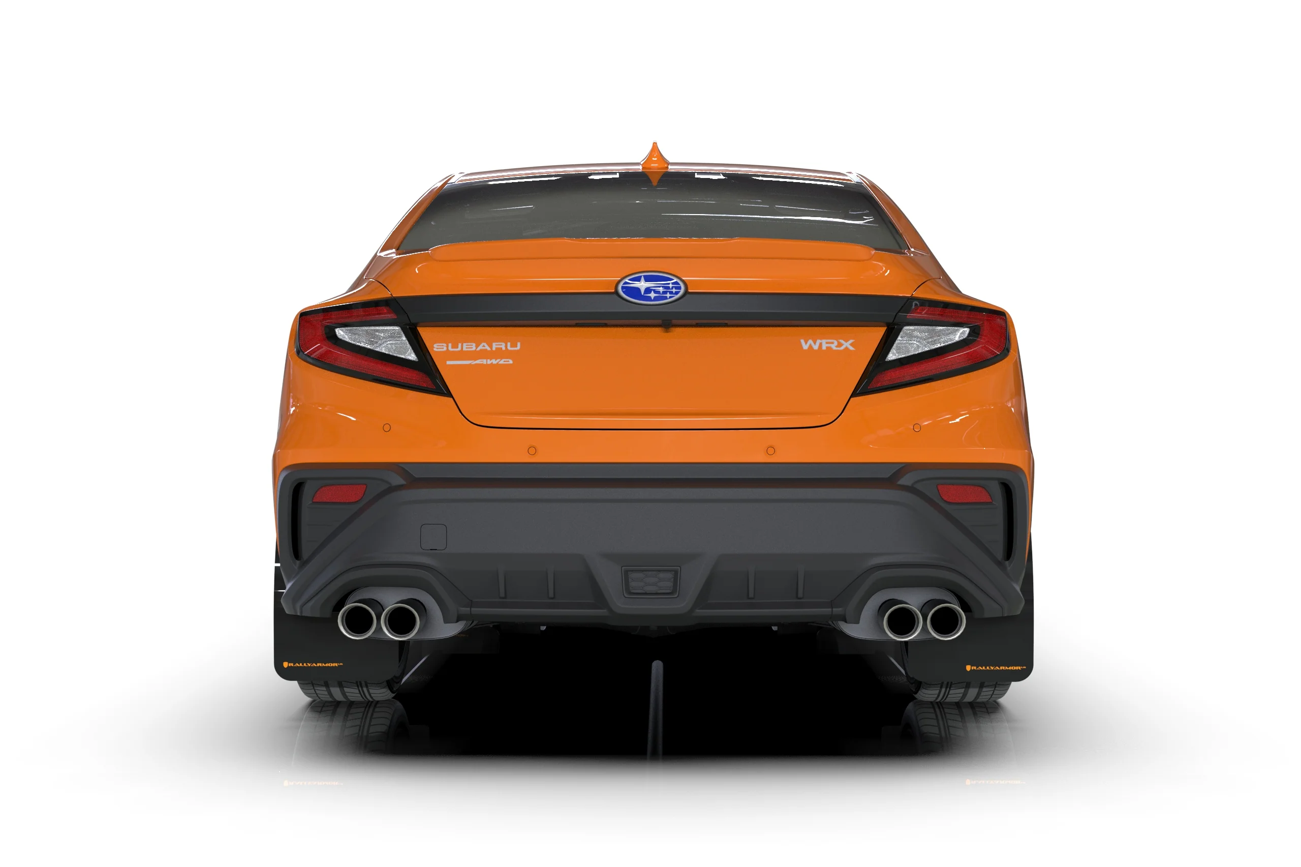 Rally Armor Black UR Mud Flap White Logo 2022+ WRX - Image 7