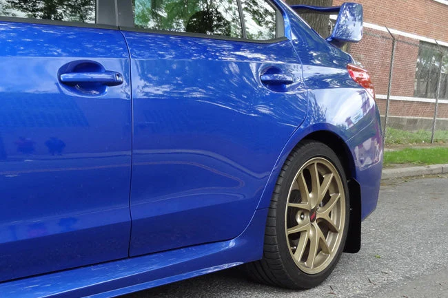Rally Armor Blue UR Mud Flap White Logo 2015-2021 WRX/STI - Image 9