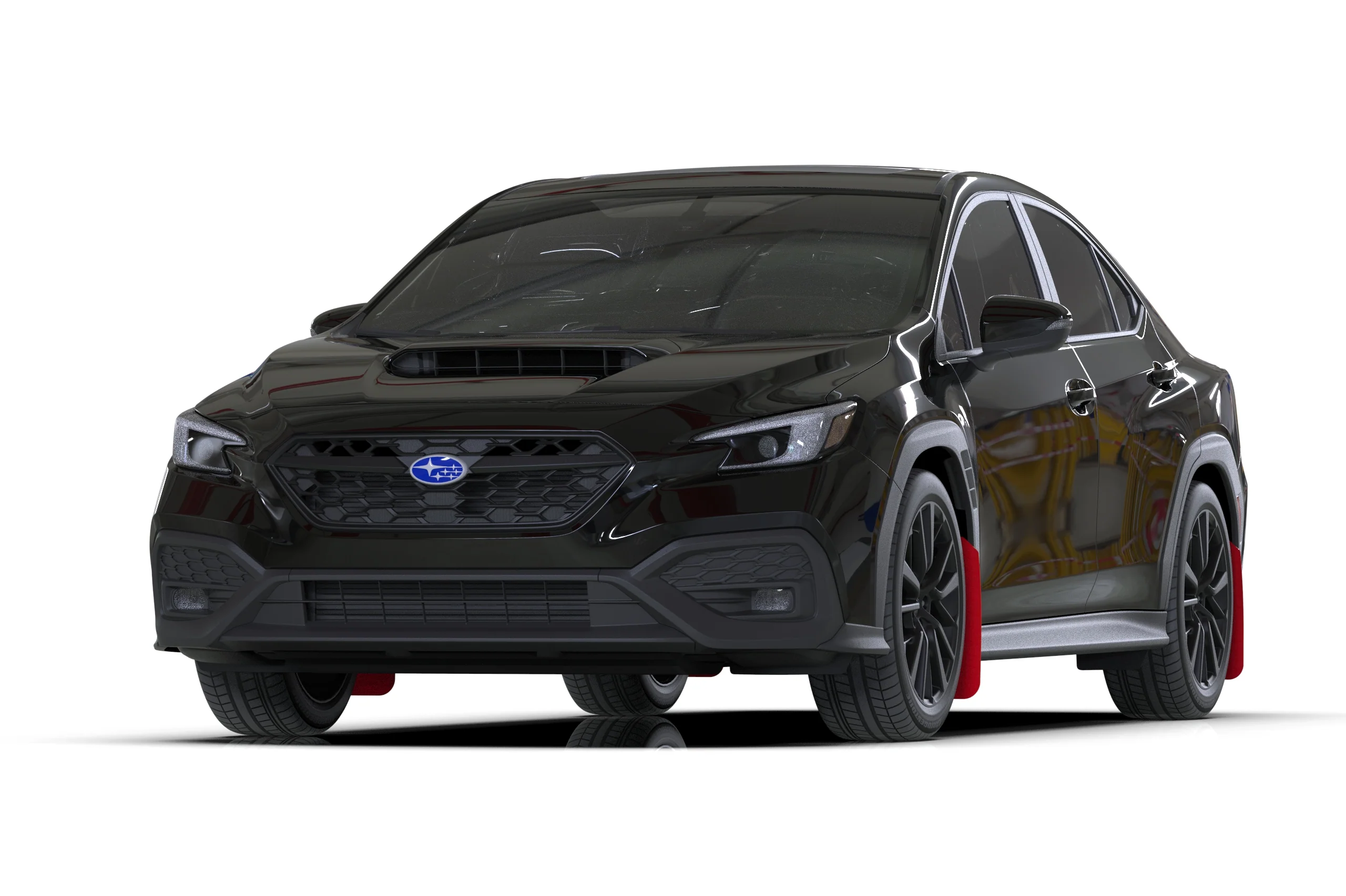 Rally Armor Red UR Mud Flap Black Logo 2022+ WRX - Image 2