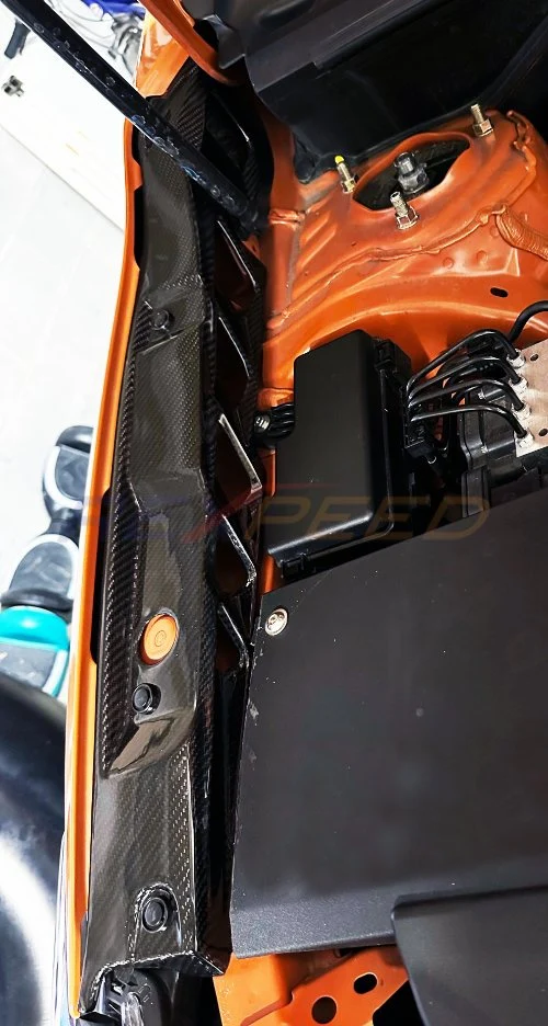 Rexpeed Dry Carbon Engine Side Fender Shrouds 2022+ WRX - Image 2