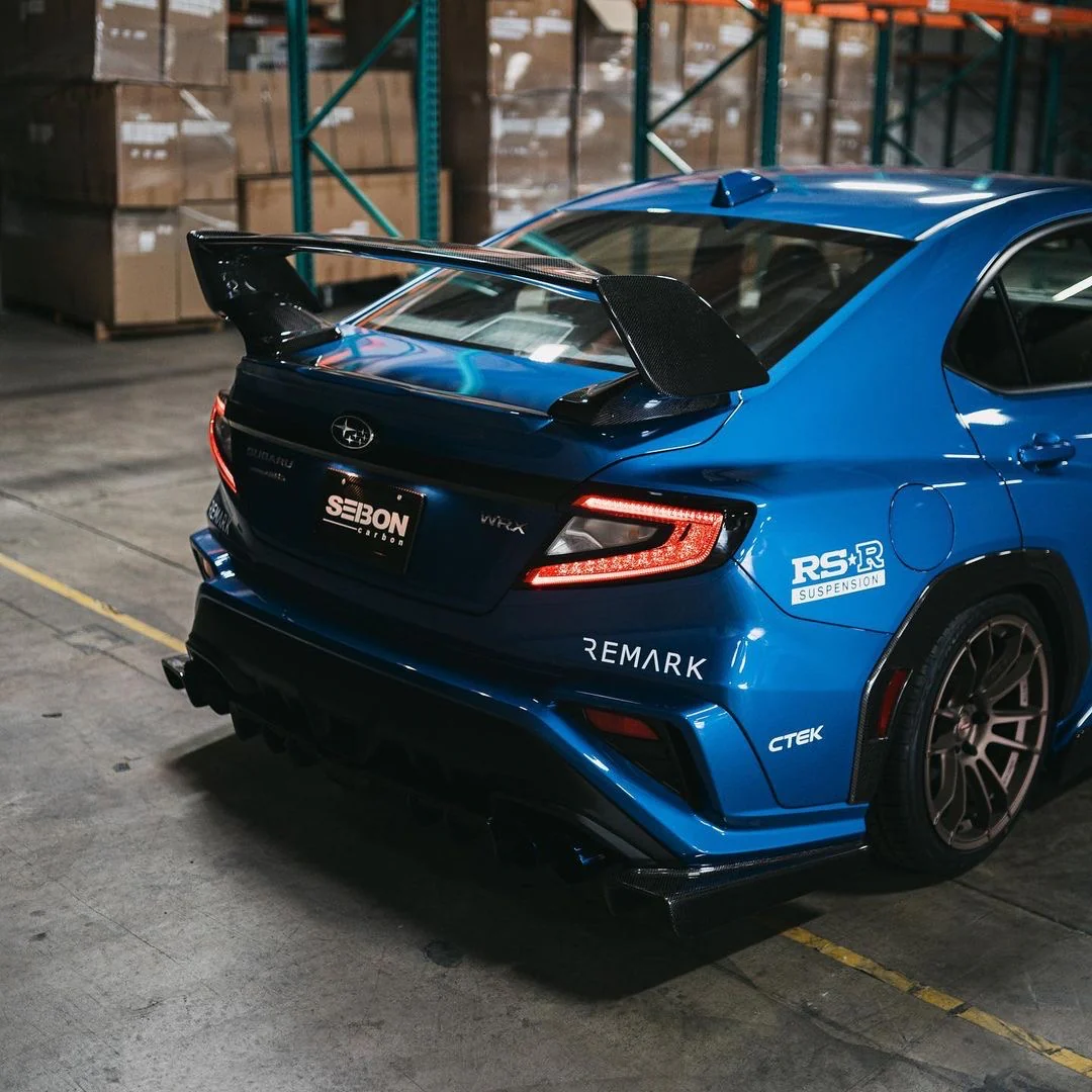 Seibon Carbon Fiber Rear Door Garnish 2022+ WRX - Image 6