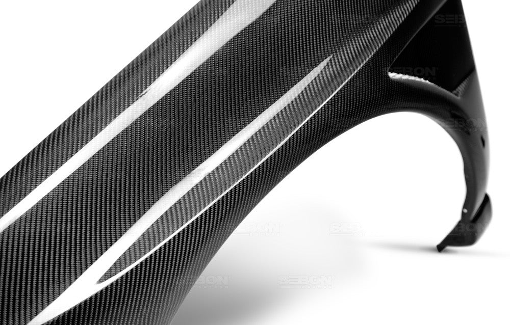 Seibon Carbon Fiber Wide Fenders 2004-2005 Impreza/WRX/STI Sedan - Image 8