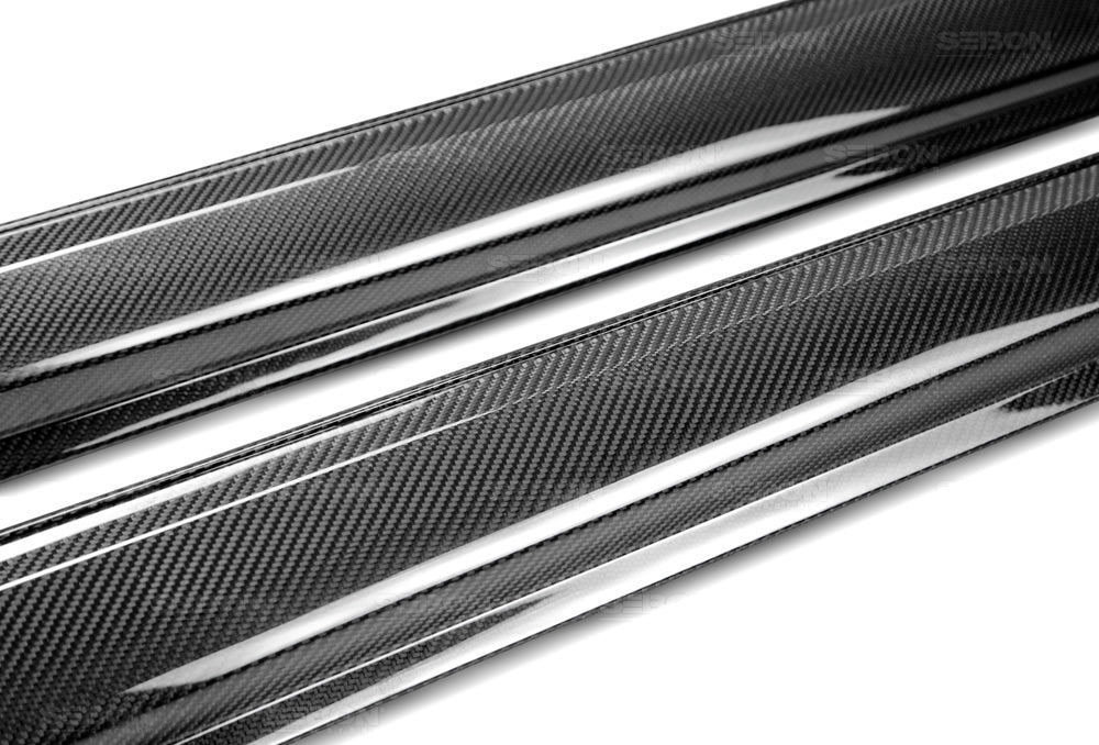 Seibon OEM Style Carbon Fiber Side Skirts 2015-2021 WRX/STI - Image 3
