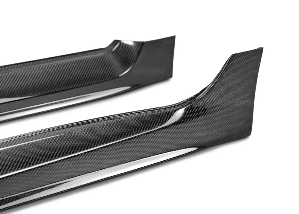 Seibon OEM Style Carbon Fiber Side Skirts 2015-2021 WRX/STI - Image 4