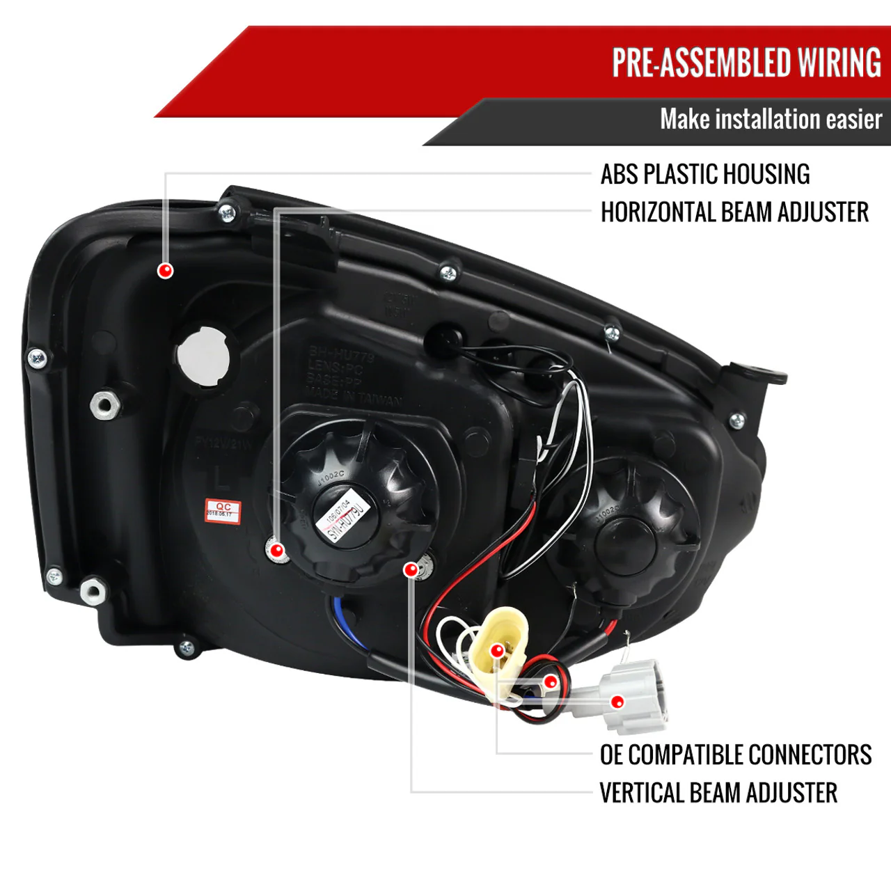 Spec-D Tuning Halo Style LED Headlights 2004-2005 WRX / 2004-2005 STI - Image 5