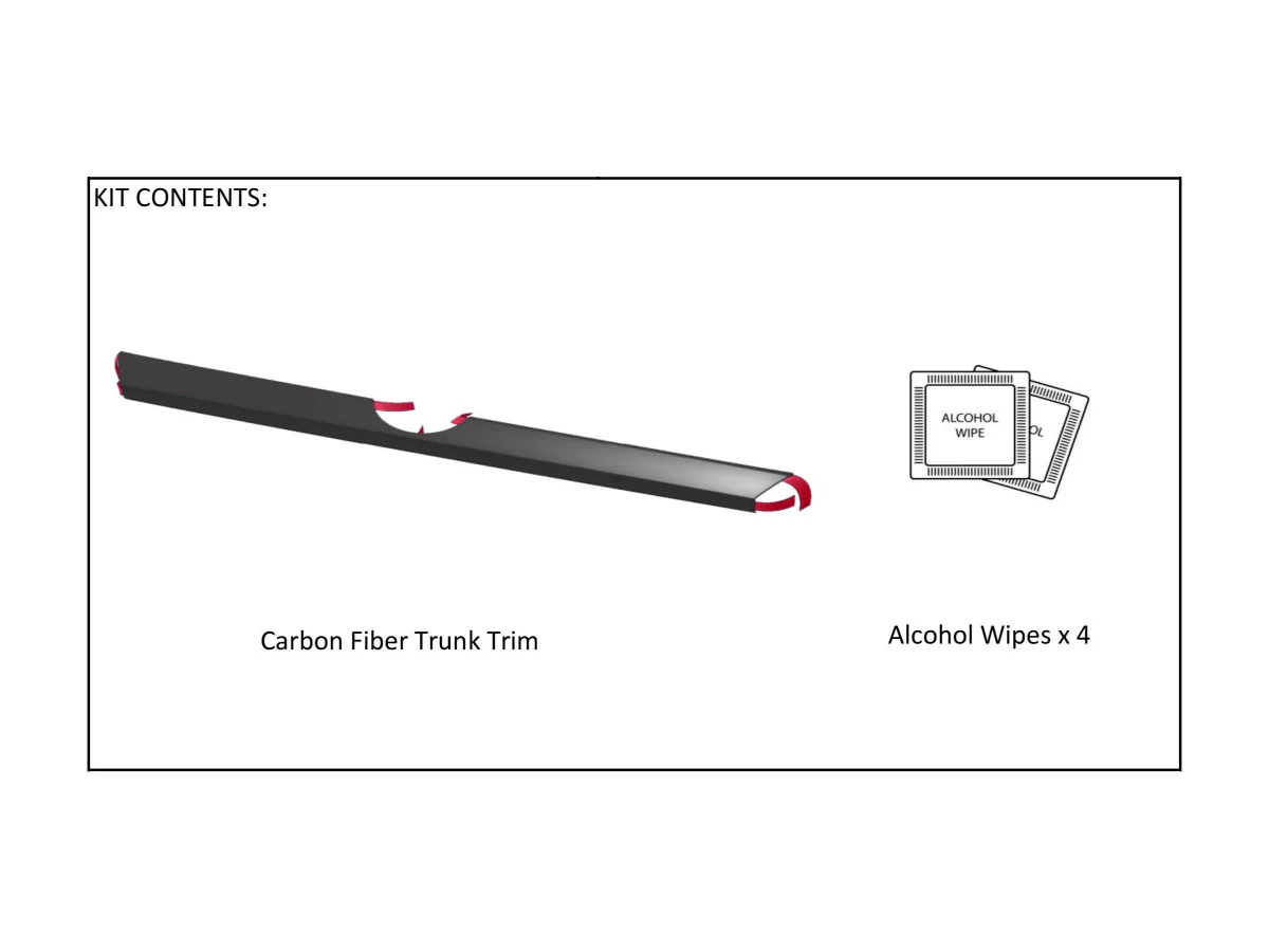 Subaru OEM Carbon Fiber Trunk Trim 2022+ WRX - Image 2