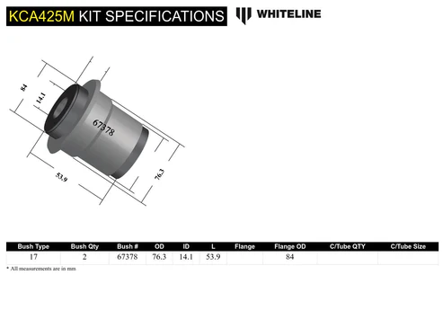 Whiteline Anti Lift Race Kit 2015+ WRX/ 2011-2021 STI - Image 5